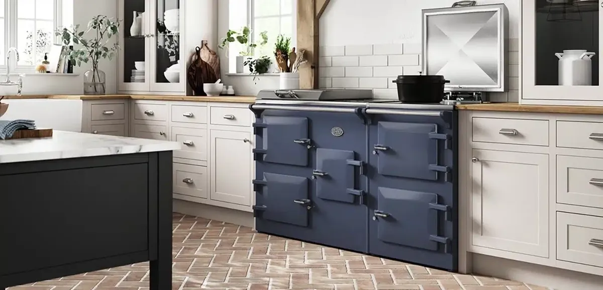 Modern heat storage range cooker