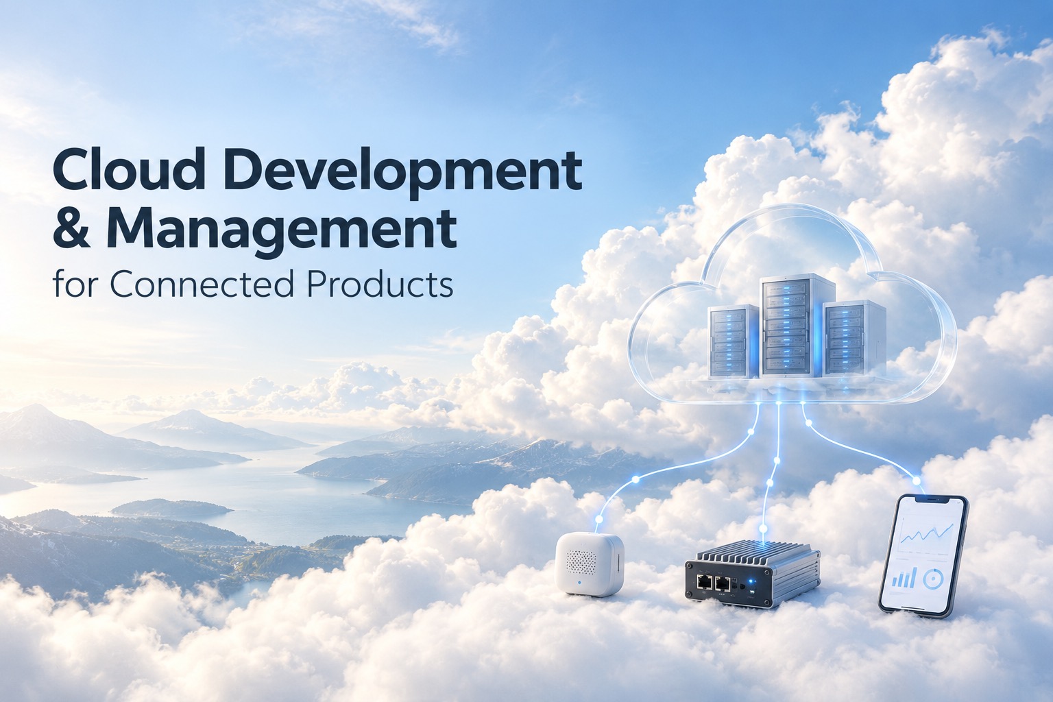 Connected IoT devices communicating with cloud infrastructure